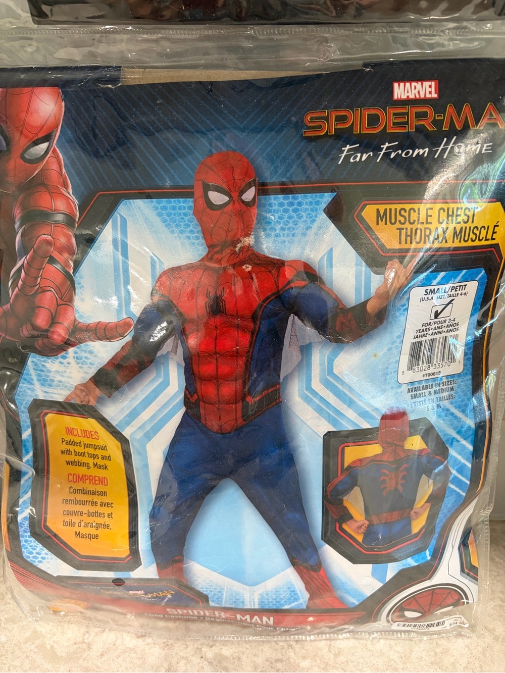 Spider-Man Costume Kids Size 4-6